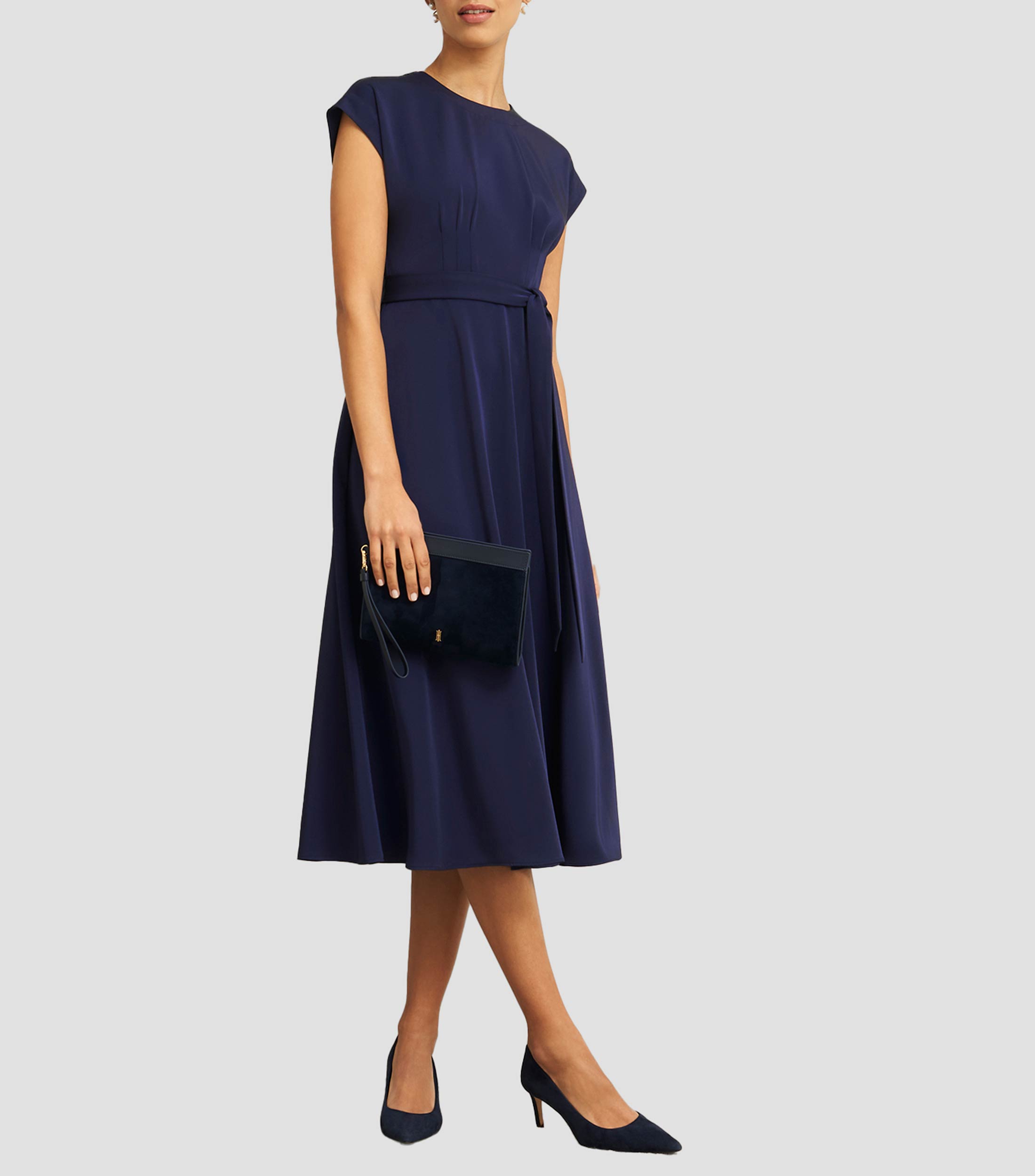 Vestido midi con lazo Radclyffe Mujer